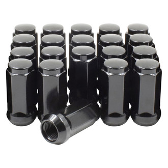 Coyote Accessories® - Black Cone Seat Acorn Bulge Lug Wheel Installation Kit w/o Valve Stems