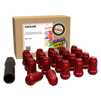 Coyote Accessories® - Red Cone Seat 6 Spline Lug Wheel Installation Kit