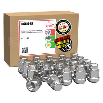 Coyote Accessories® - Chrome Radius/Ball Seat OE Style Honda Lug Wheel Installation Kit w/o Valve Stems