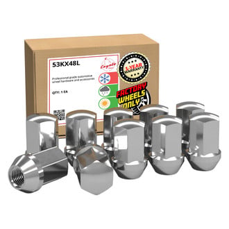 Coyote Accessories® - Chrome Cone Seat OE Style GM Lug Wheel Installation Kit