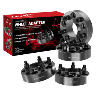 Coyote Accessories® - Black Anodized 6061-Billet Aluminum Wheel Adapter