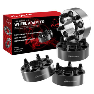 Coyote Accessories® - Black Anodized 6061-Billet Aluminum Wheel Adapter