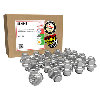 Coyote Accessories® - Chrome Mag Seat OE Style Toyota Lug Wheel Installation Kit w/o Valve Stems
