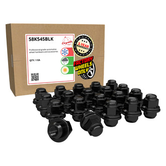 Coyote Accessories® - Black Mag Seat OE Style Toyota Lug Wheel Installation Kit w/o Valve Stems