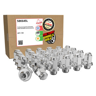 Coyote Accessories® - Chrome Mag Seat OE Style Toyota Lug Wheel Installation Kit w/o Valve Stems