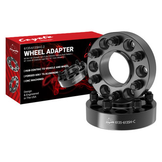 Coyote Accessories® - Black Anodized 6061-Billet Aluminum Wheel Adapter