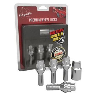 Coyote Accessories® - Chrome Cone Seat Bolt Wheel Locks