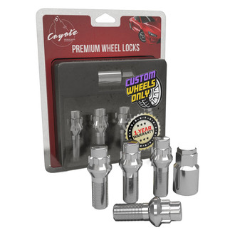 Coyote Accessories® - Chrome Cone Seat Wheel Locks