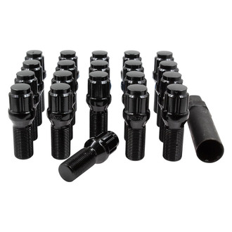 Coyote Accessories® - Black Cone Seat Bolt Lug Wheel Installation Kit