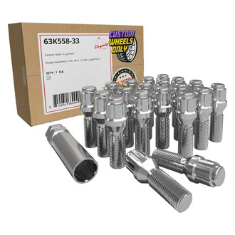 Coyote Accessories® - Chrome Cone Seat Bolt Lug Wheel Installation Kit