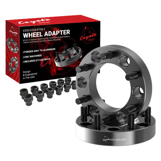 Coyote Accessories® - Black Anodized 6061-Billet Aluminum Wheel Adapter