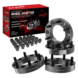 Coyote Accessories® - Black Anodized 6061-Billet Aluminum Wheel Adapter