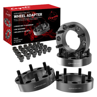 Coyote Accessories® - Black Anodized 6061-Billet Aluminum Wheel Adapter