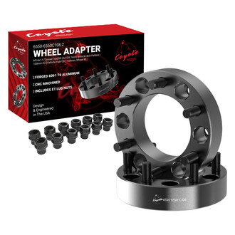 Coyote Accessories® - Black Anodized 6061-Billet Aluminum Wheel Adapter