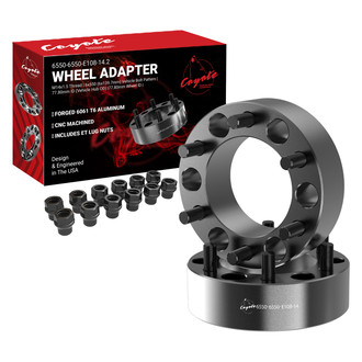 Coyote Accessories® - Black Anodized 6061-Billet Aluminum Wheel Adapter
