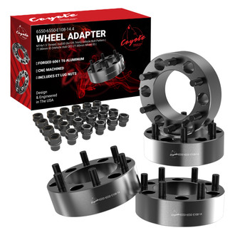 Coyote Accessories® - Black Anodized 6061-Billet Aluminum Wheel Adapter