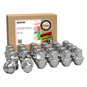 Coyote Accessories® - Chrome Cone Seat OE Style Ford Lug Wheel Installation Kit w/o Valve Stems