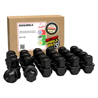 Coyote Accessories® - Black Cone Seat OE Style Ford Lug Wheel Installation Kit w/o Valve Stems