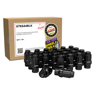 Coyote Accessories® - Black E-T/Ultra Seat 6 Spline Lug Wheel Installation Kit