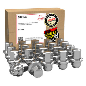 Coyote Accessories® - Chrome Cone Seat OE Style Chrysler Lug Wheel Installation Kit w/o Valve Stems