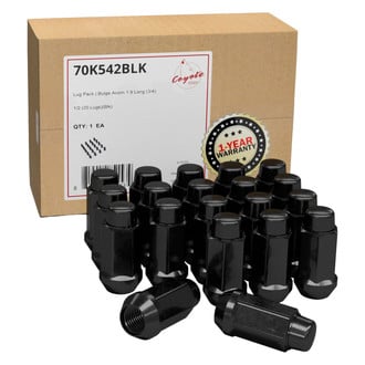 Coyote Accessories® - Cone Seat Acorn Bulge Lug Wheel Installation Kit w/o Valve Stems