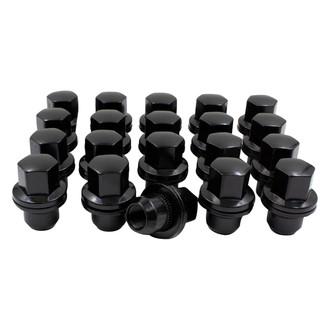 Coyote Accessories® - Black Mag Seat OE Style Land Rover Lug Wheel Installation Kit w/o Valve Stems