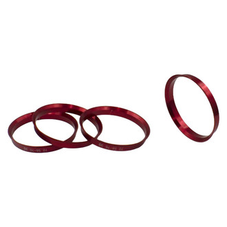 Coyote Accessories® - Red Metal Hub Centric Ring Set