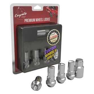 Coyote Accessories® - Chrome Cone Seat Acorn Bulge Wheel Locks