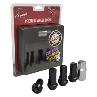 Coyote Accessories® - Black Cone Seat Acorn Bulge Wheel Locks