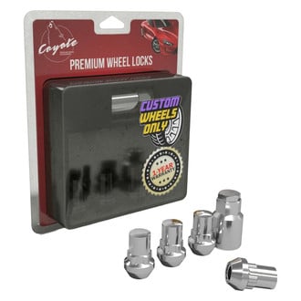 Coyote Accessories® - Chrome Cone Seat Acorn Bulge Wheel Locks
