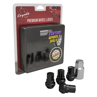Coyote Accessories® - Black Cone Seat Acorn Bulge Wheel Locks