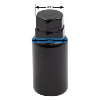 Coyote Accessories® - Black Cone Seat Acorn Bulge Wheel Locks