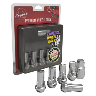 Coyote Accessories® - Chrome Cone Seat Acorn Bulge Wheel Locks