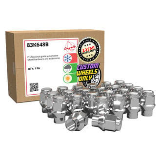 Coyote Accessories® - Chrome E-T/Ultra Seat Bulge Lug Wheel Installation Kit