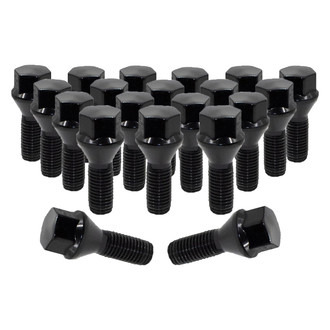 Coyote Accessories® - Black Cone Seat Bolt Lug Wheel Installation Kit w/o Valve Stems