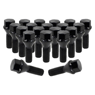 Coyote Accessories® - Black Cone Seat Bolt Lug Wheel Installation Kit w/o Valve Stems