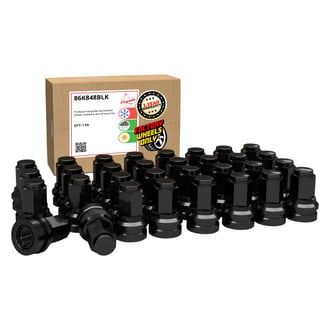 Coyote Accessories® - Black Cone Seat OE Style Ford Lug Wheel Installation Kit w/o Valve Stems