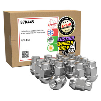 Coyote Accessories® - Chrome Cone Seat Acorn Bulge Lug Wheel Installation Kit