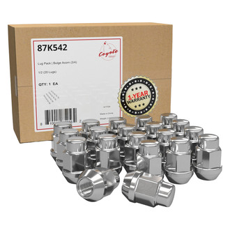 Coyote Accessories® - Cone Seat Acorn Bulge Lug Wheel Installation Kit w/o Valve Stems