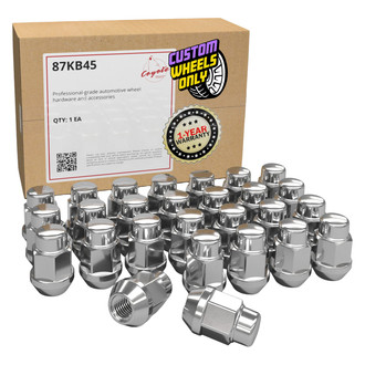 Coyote Accessories® - Chrome Cone Seat Acorn Bulge Lug Wheel Installation Kit