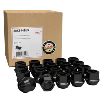 Coyote Accessories® - Black Cone Seat OE Style Acorn Bulge Lug Wheel Installation Kit w/o Valve Stems