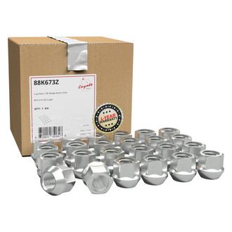 Coyote Accessories® - Zinc Cone Seat OE Style Acorn Bulge Lug Wheel Installation Kit w/o Valve Stems