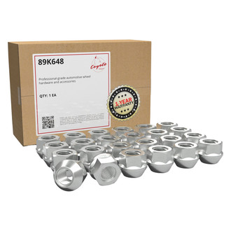 Coyote Accessories® - Black Cone Seat Acorn Bulge Open End Lug Wheel Installation Kit