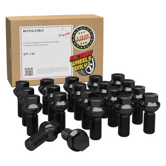 Coyote Accessories® - Black Radius/Ball Seat Lug Wheel Installation Kit
