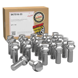 Coyote Accessories® - Chrome Radius/Ball Seat Lug Wheel Installation Kit