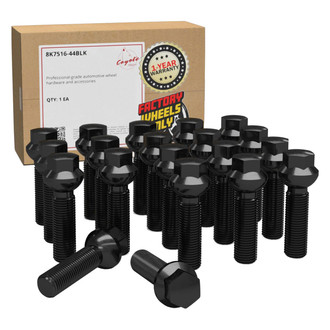 Coyote Accessories® - Black Radius/Ball Seat Lug Wheel Installation Kit