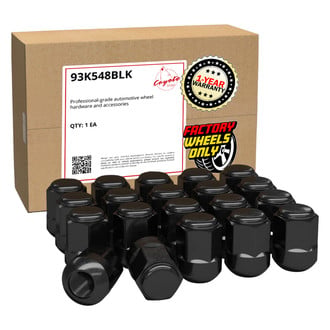 Coyote Accessories® - Black Radius/Ball Seat OE Style Honda Lug Wheel Installation Kit w/o Valve Stems