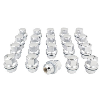 Coyote Accessories® - Chrome Mag Seat OE Style Land Rover Lug Wheel Installation Kit w/o Valve Stems