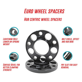 Coyote Accessories® - Black Anodized 6061-Billet Aluminum Wheel Spacers