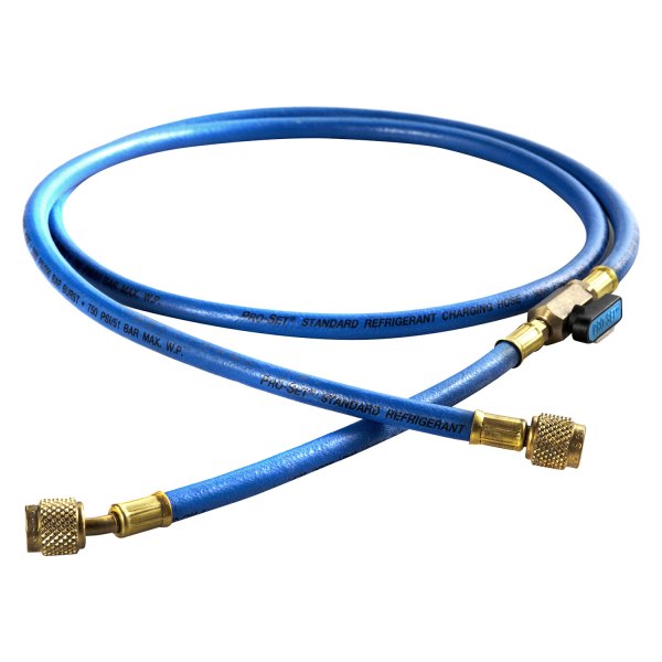 CPS® - 72" Blue R-12 A/C Charging Hose with In-Line Ball Valve